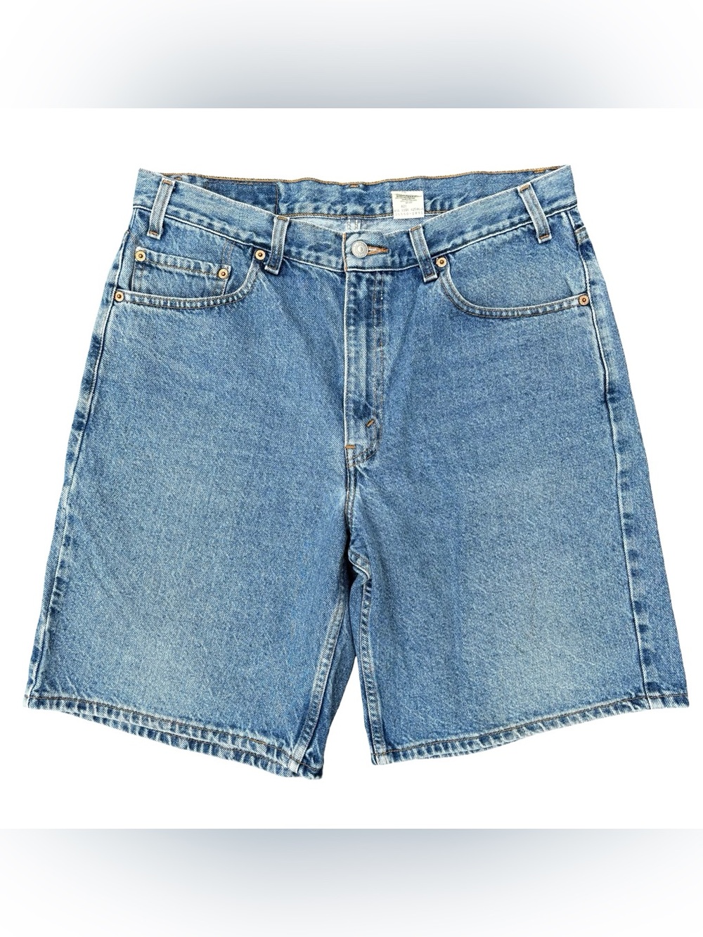 Vintage Levis 550 Shorts Men 36 Relaxed Loose Fit Blue Jean Jorts Baggy USA